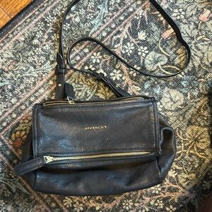 Givenchy black purse bag - double zipper
